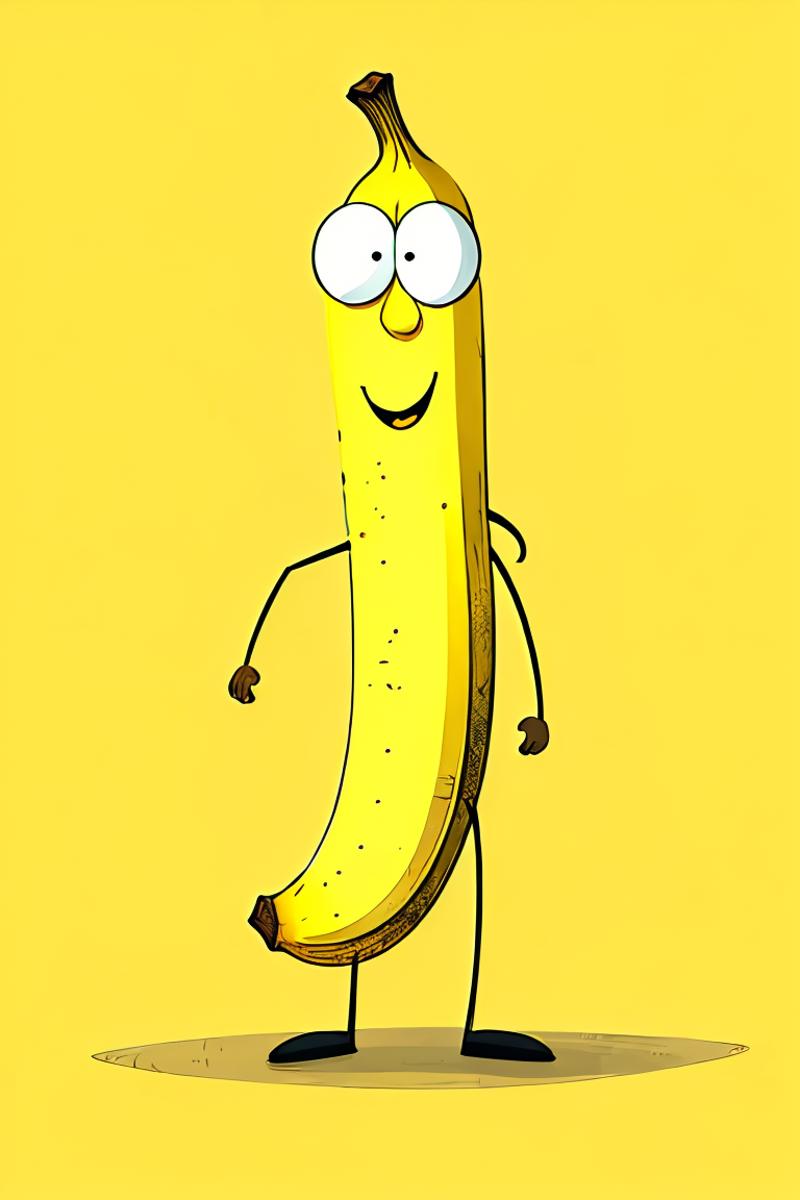 404595-3827749395-master piece,high quality,a banana,cartoon Character,illustration,_lora_【卡通IP】食物夸张拟人 插画&3D风格_v1.0_1_,.png